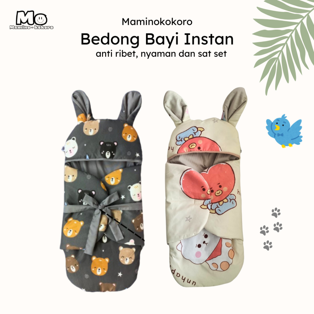 Selimut Karakter Bayi | Bedong Instan | Bedong Bayi Karakter | Selimut Bedong Bayi Karakter | Selimu