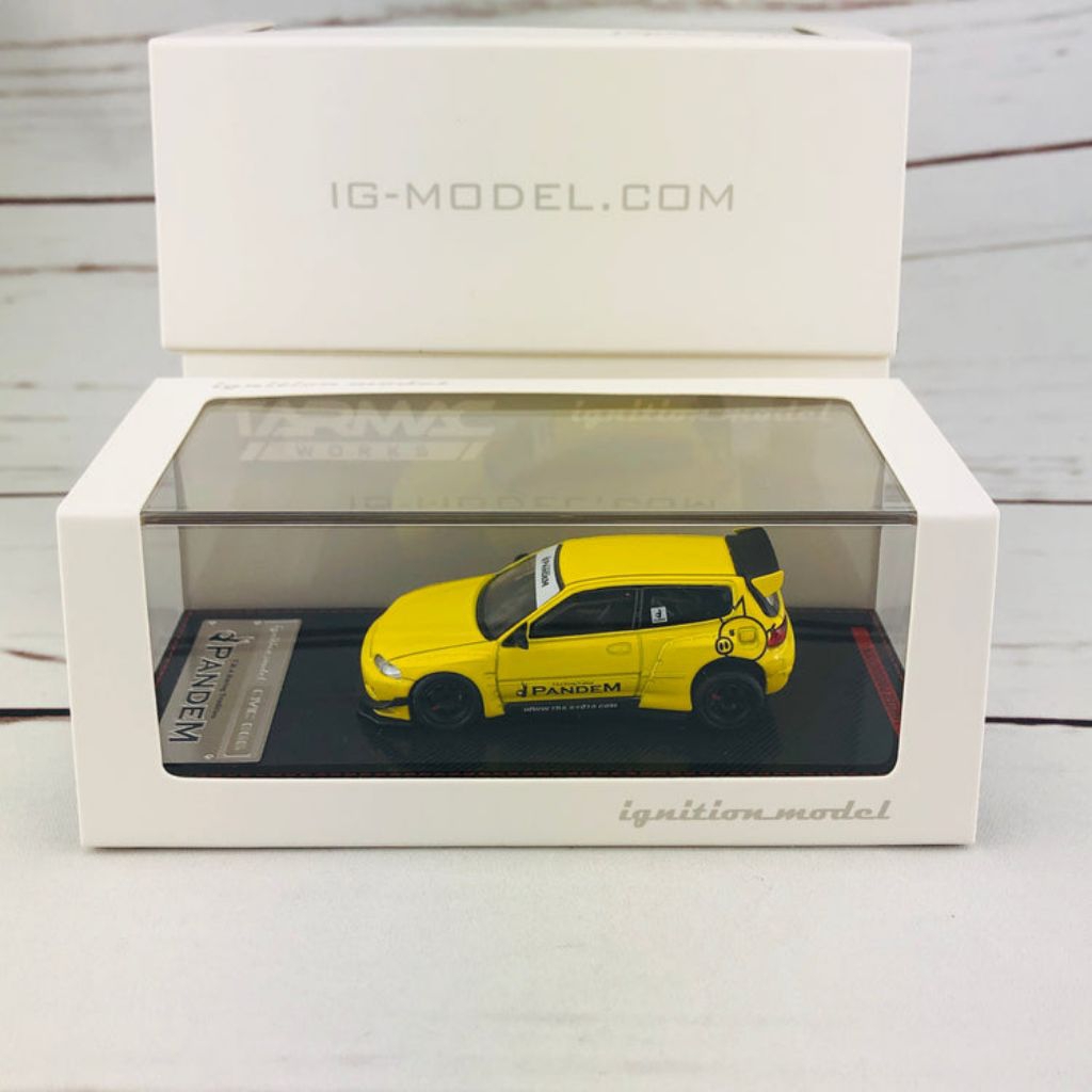 Ignition Model 1/64 Pandem Civic (EG6) Yellow 1416
