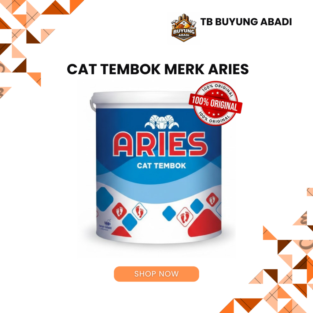CAT TEMBOK ARIES 5KG BERBAGAI WARNA CAT MURAH