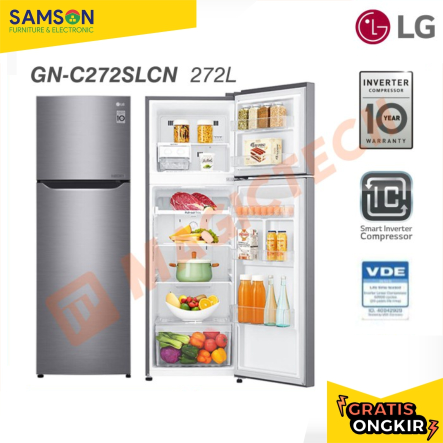 KULKAS LG 2 PINTU GN-C272SLCN 272L INVERTER