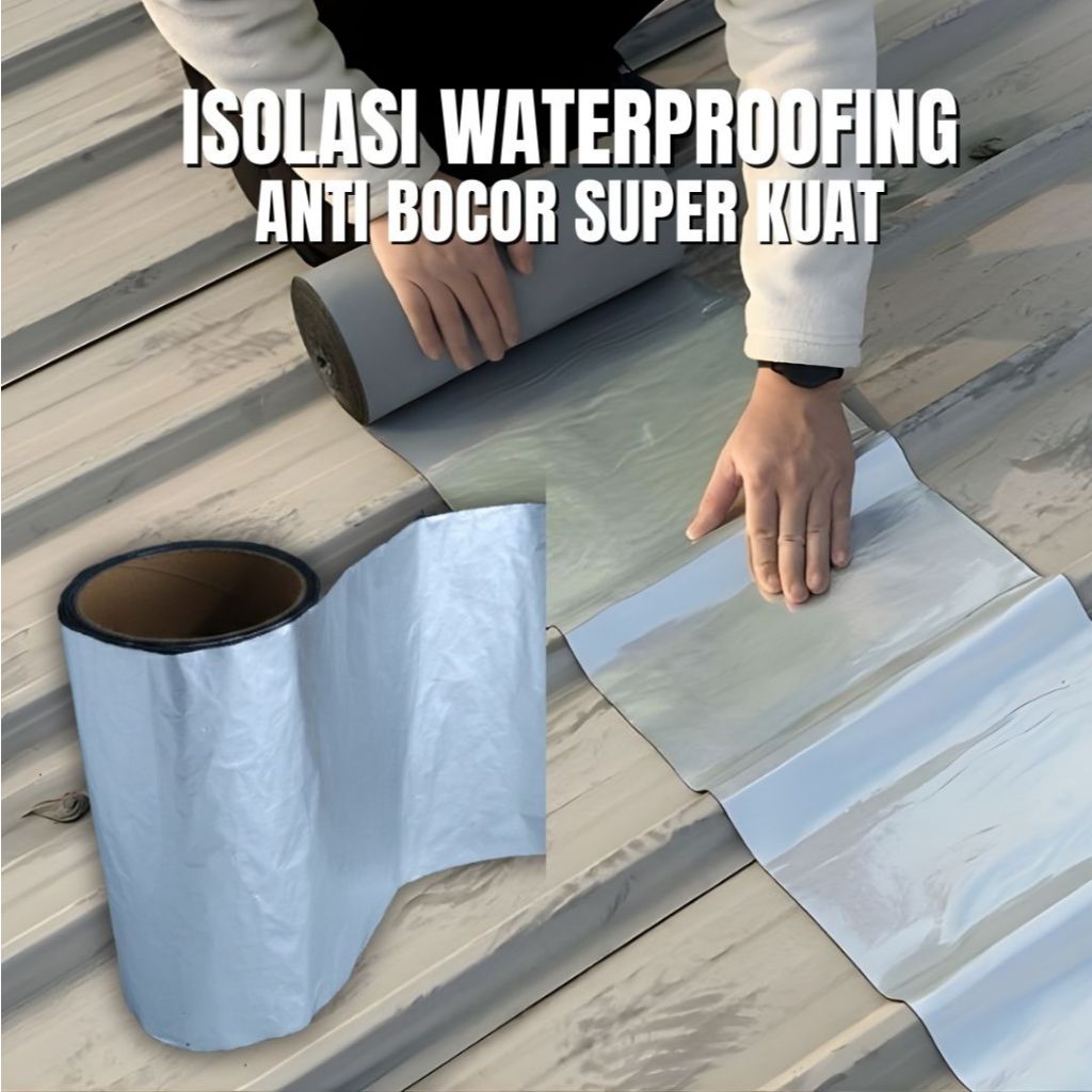 Lakban Anti Bocor Alumunium Foil Tape Anti Bocor 3M 5M Lakban Waterproof Foil Tape Anti Air Tahan Ap