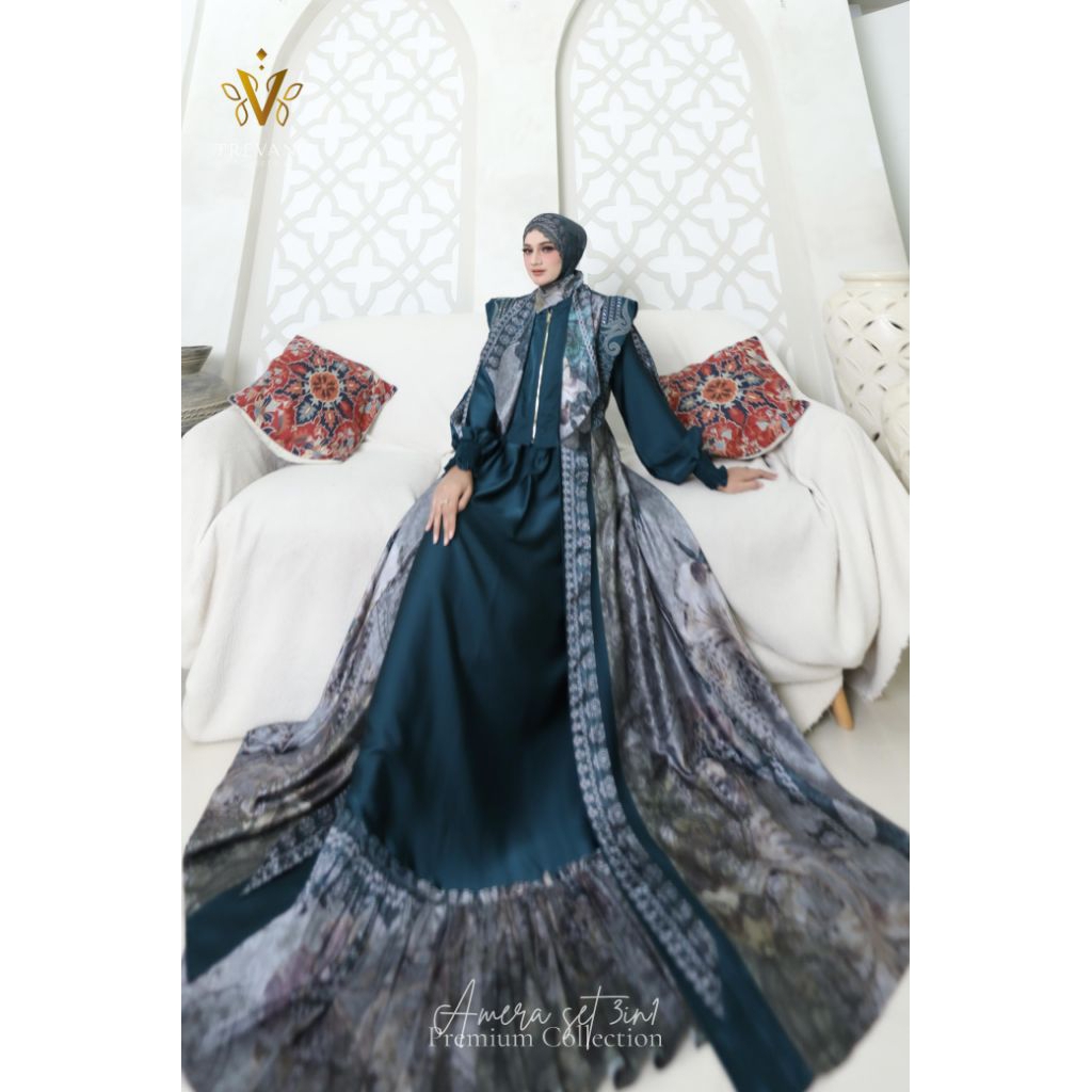 (COD) New Gamis Syari Ameera Series by Trevana Collection