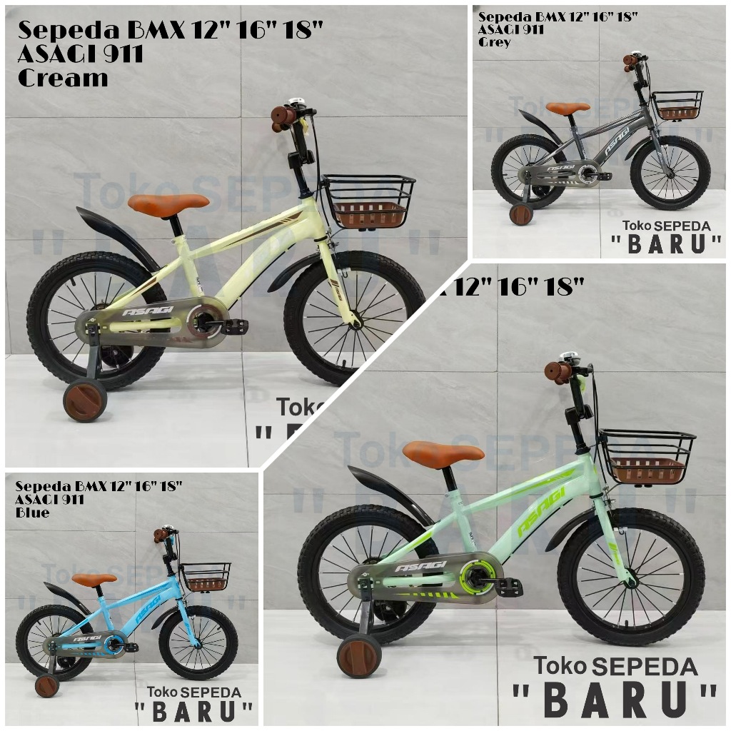 TB - Sepeda BMX ASAGI 911 Classic Uk 12 16 18 Inch