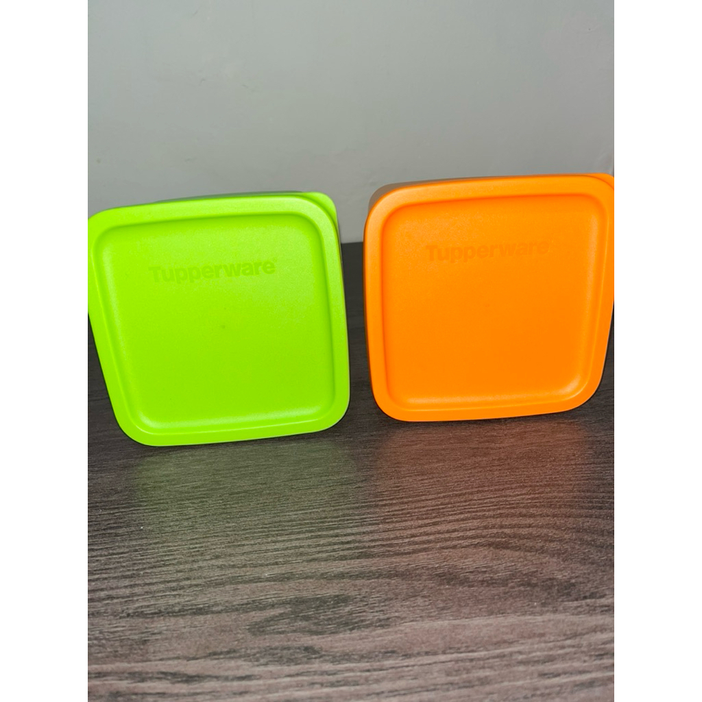 Tupperware Seal Small Summer Tall Sammer Original Tupperware Baru dengan Warna Hijau dan Oranye untu