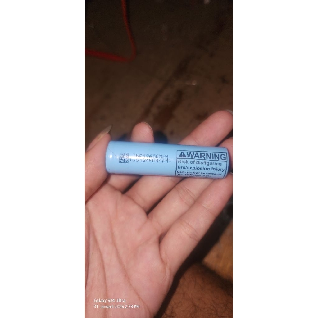 Baterai 18650 merk LG MH1 INR 10A