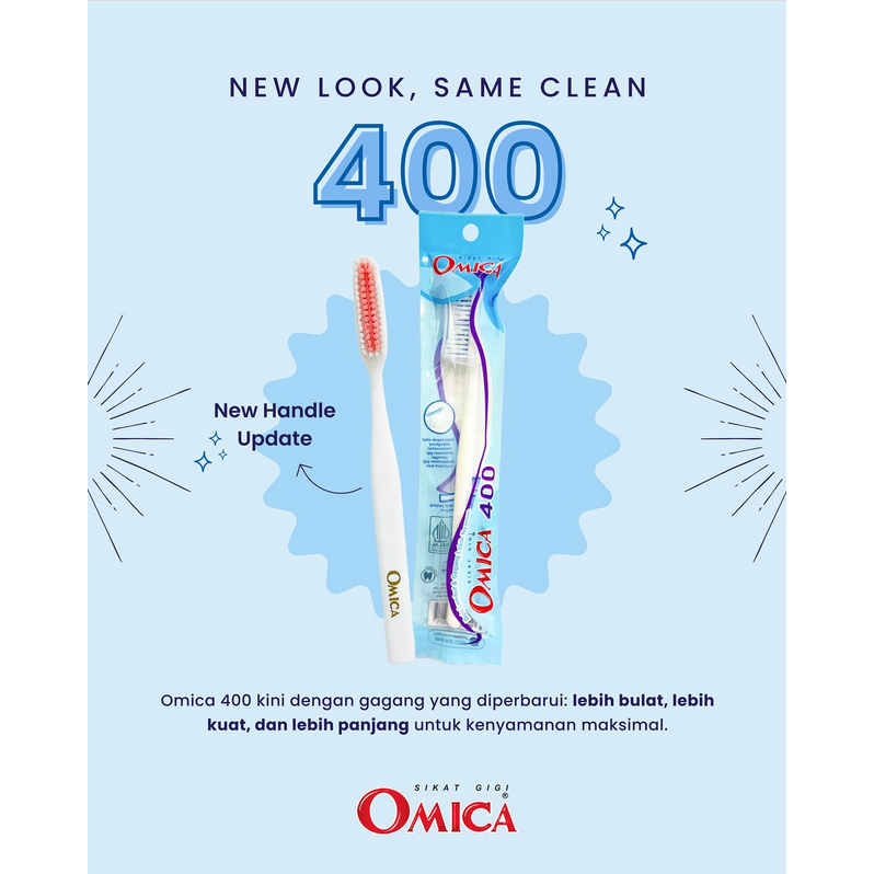 Sikat Gigi Omica 400 | Sikat Gigi Dewasa
