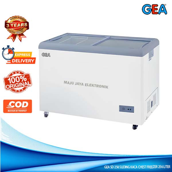 Chest Freezer GEA SD 256 / SD 103 Pintu Kaca Sliding Cooling Box Pintu Kaca 256 Liter
