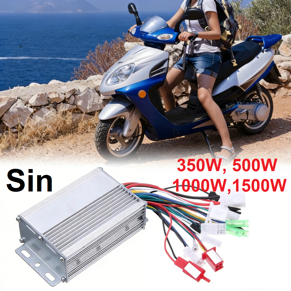 Kontroler Sepeda Listrik Motor Elektrik Kontrol BLDC 36V 48V 64V 350W 500W 1000W Watt Universal Brus