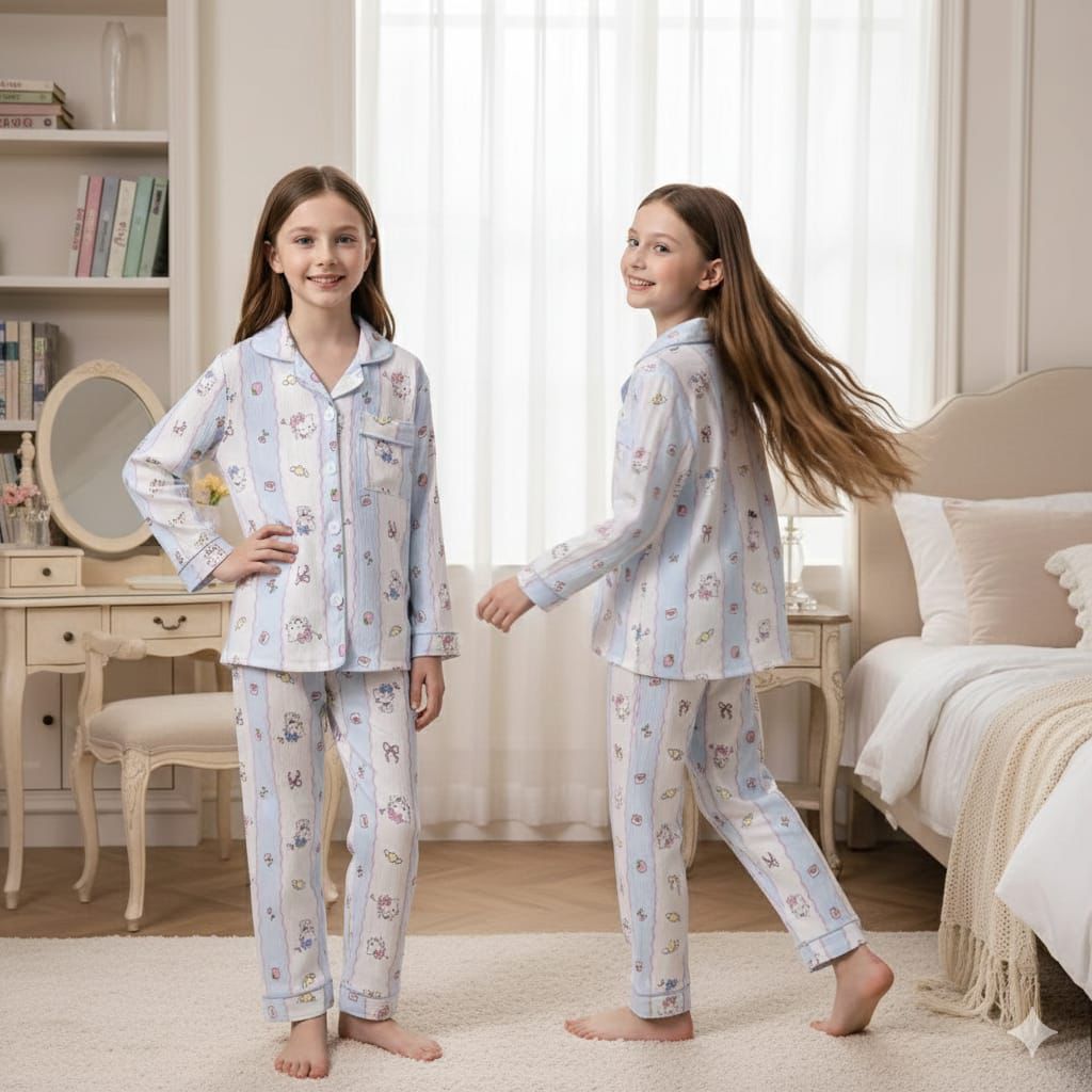 BAJU TIDUR PIYAMA PP 6 KAOS CRINKLE ANAK BALITA REMAJA TANGGUNG 4-15TAHUN KATUN IMPORT BERKUALITAS U