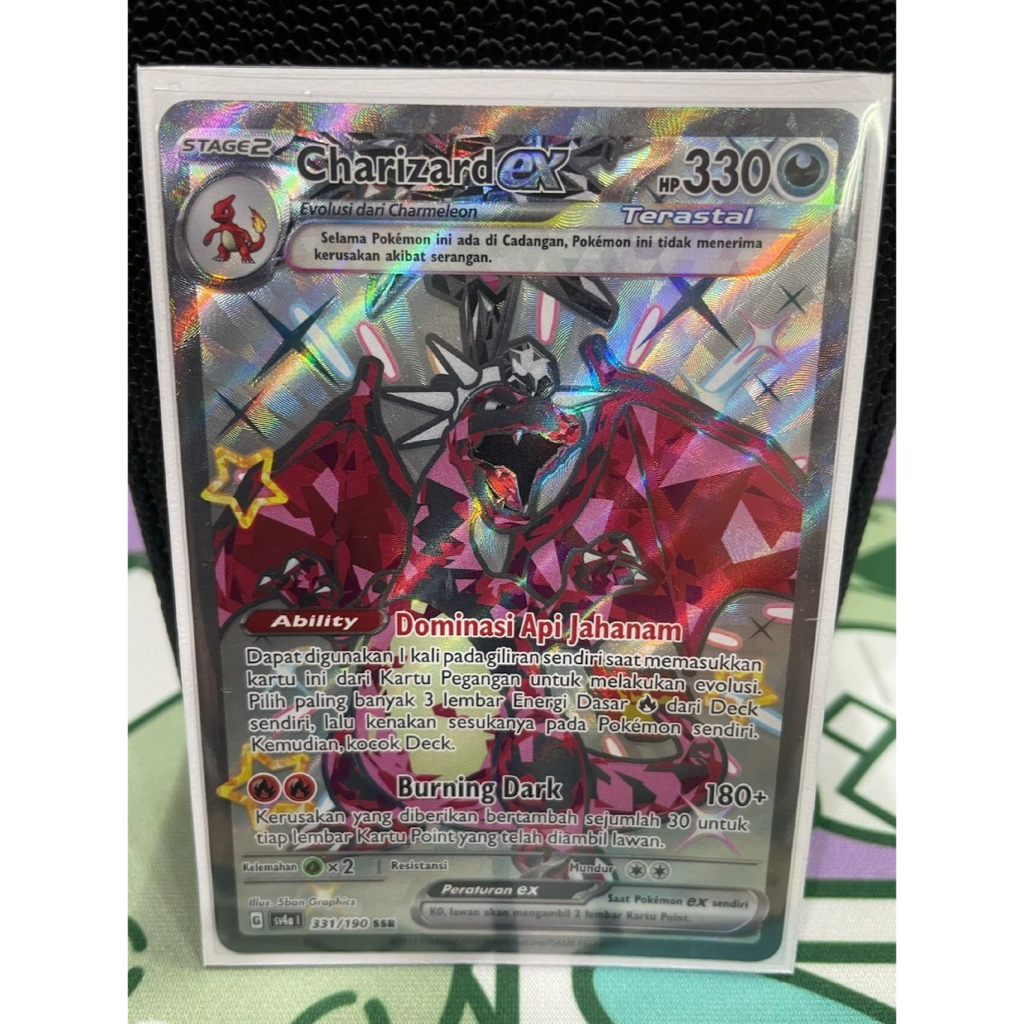 Charizard ex SSR 331/170 - Kilau Hitam SV3s Pokemon TCG Indo