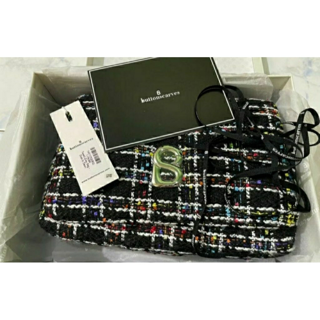 zoey tweed by buttonscarves bag