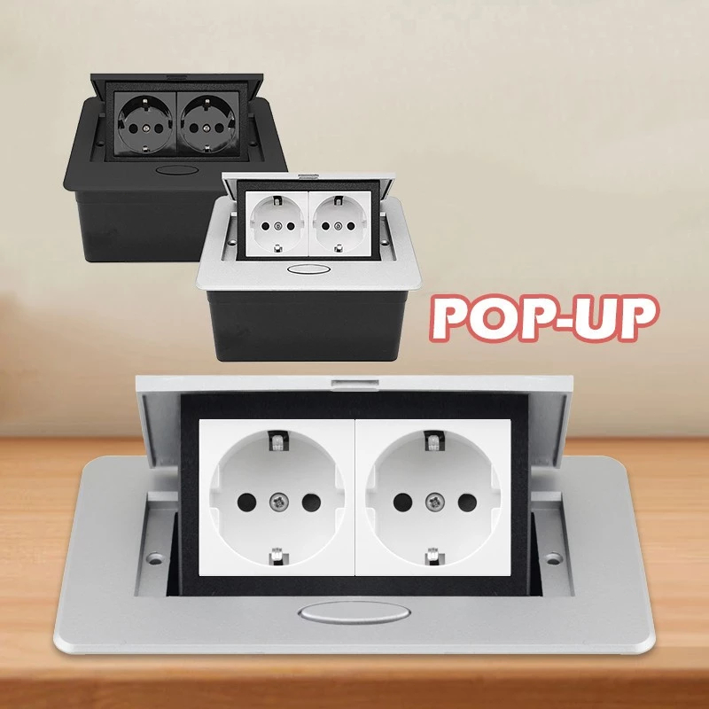 Stop Kontak Lantai Tanam Arde 2 Lubang/ Stop Kontak Lantai 4 Modul Arde Arde