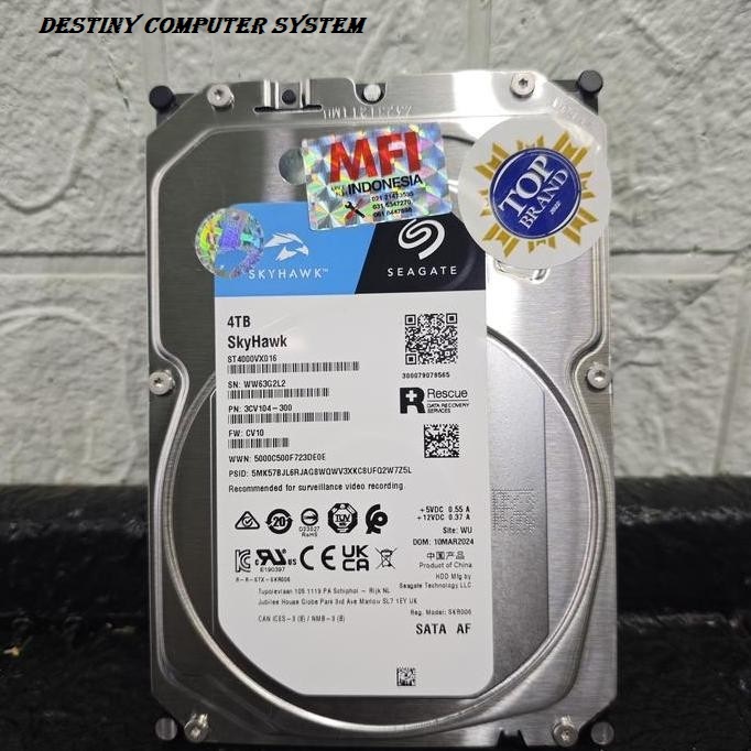 HD PC Seagate 4TB Skyhawk MFI