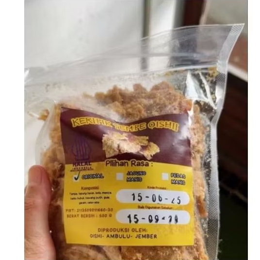 keripik tempe oishii