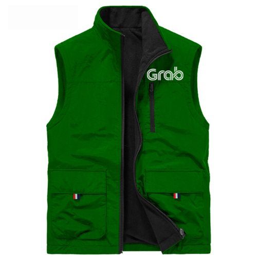 Rompi Jaket Hiking Grab, Rompi Grab Pria Terbaru