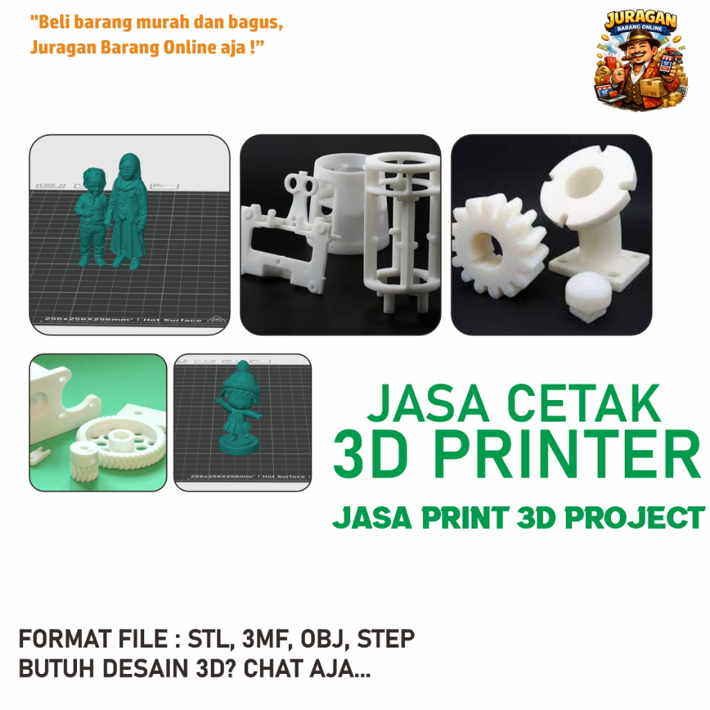 Jasa cetak 3D Printer | JASA Print 3D CEPAT JASA Cetak 3D Printer DETAIL Berkualitas Jasa Customs 3D