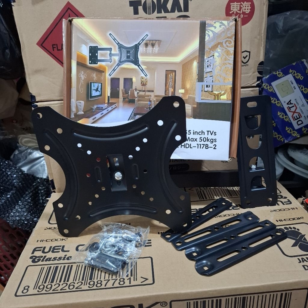 BREKET TV FLEXIBLE untuk 14 inci - 55 inci max 50kg breket tv type butterfly flexible