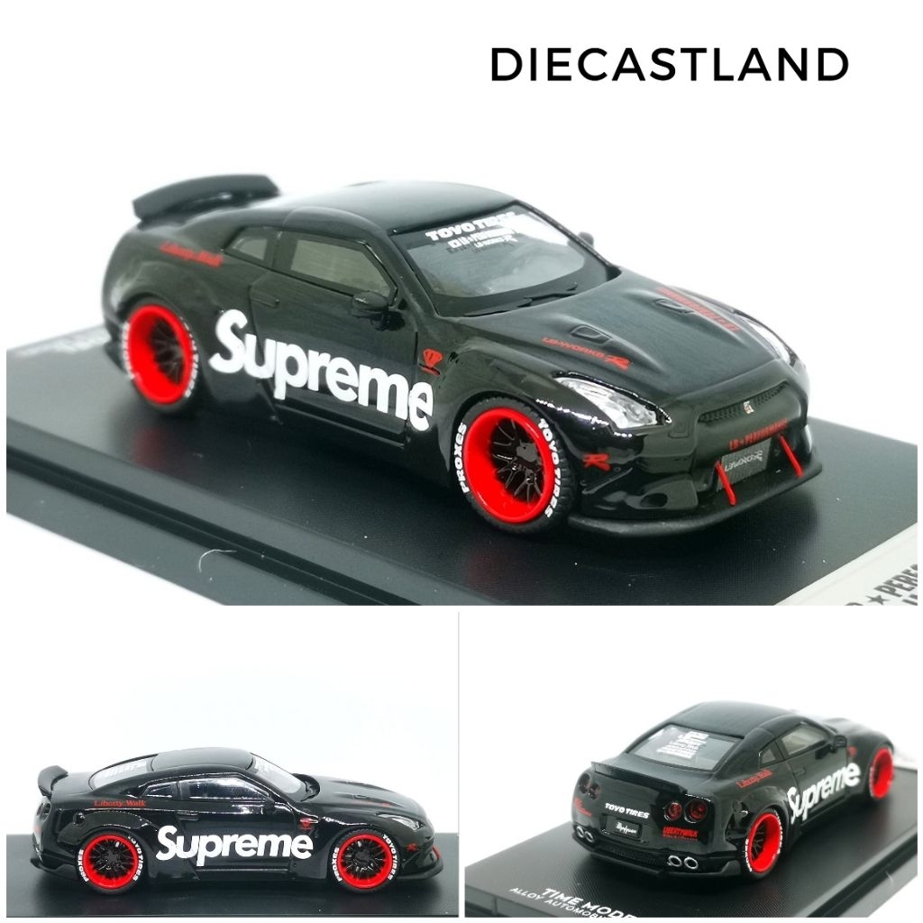 Time Model 1/64 LB Performance Nissan GT-R R35 Supreme Mobil Miniatur Kemasan Akrilik Pajangan Hobi 