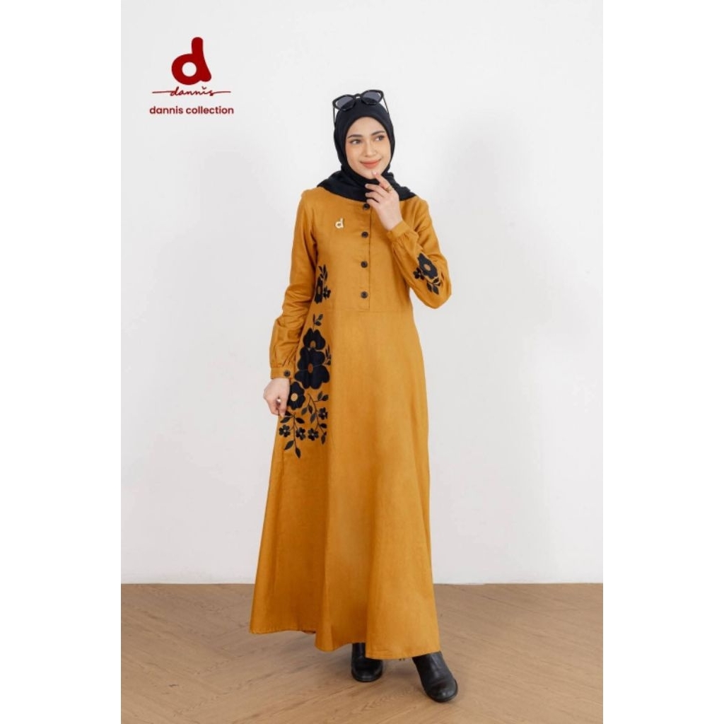 ABAYA DANNIS D'ARUMI MUSTARD