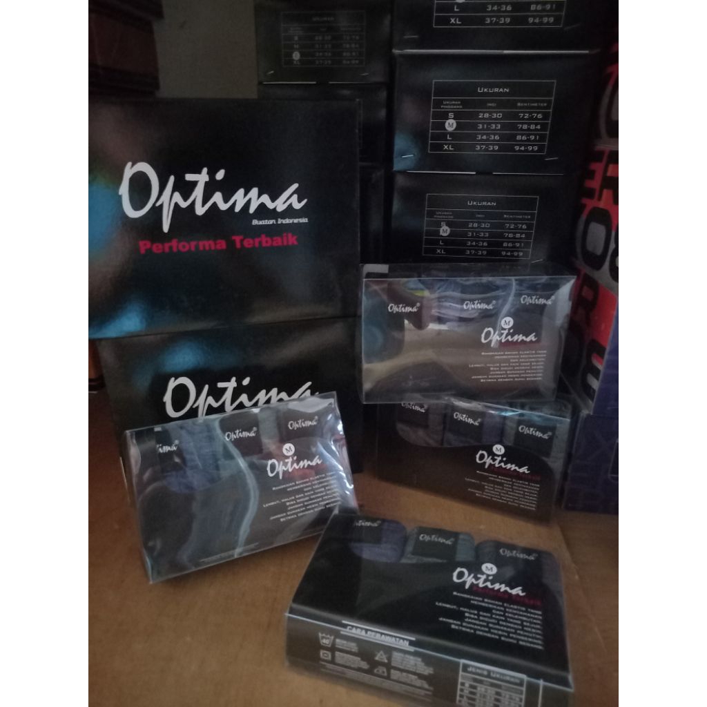 3PCS CD /Celana Dalam Pria Optima 1938 Hitam