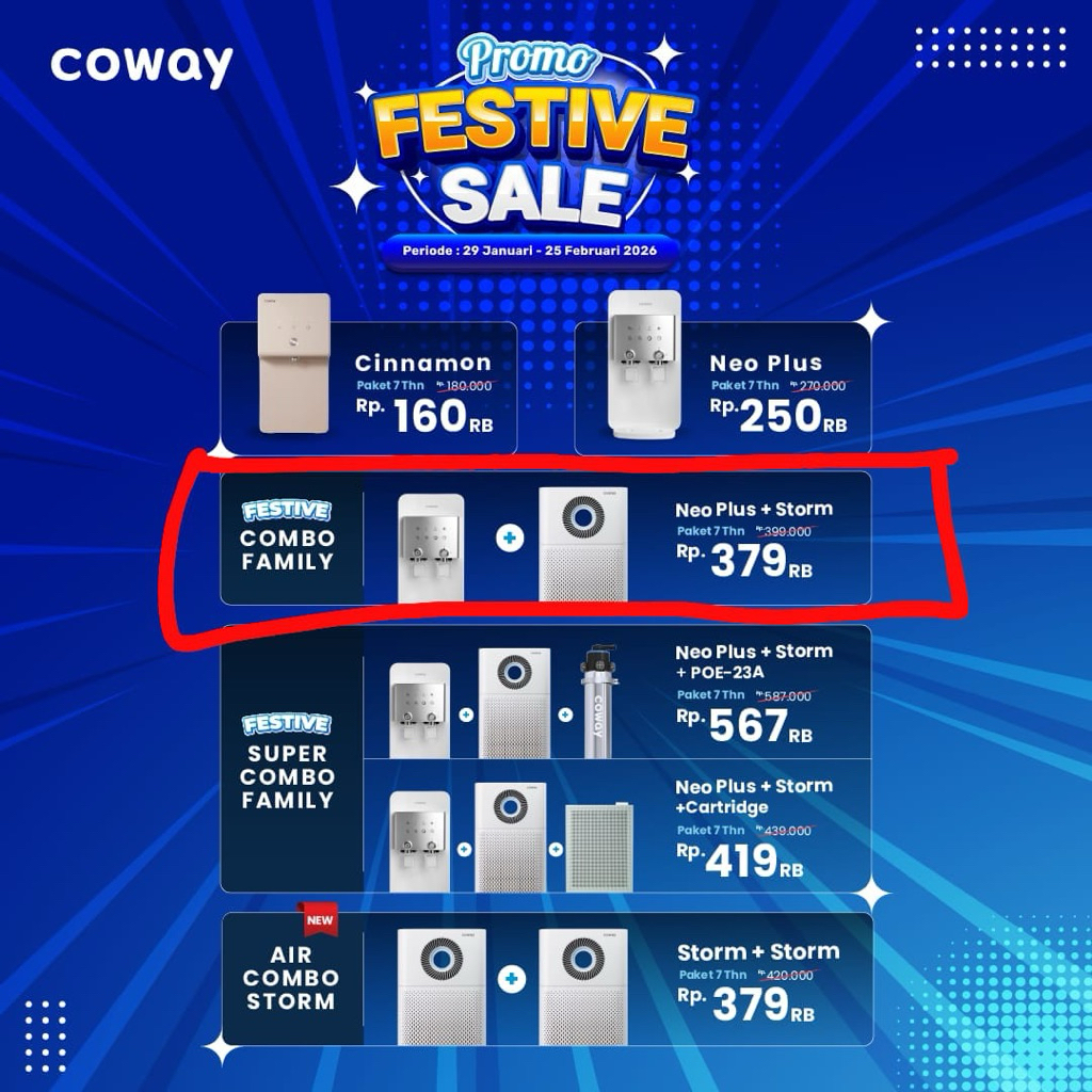 COWAY FILTER AIR MINUM