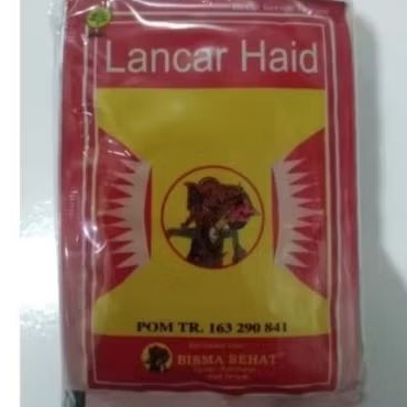 Jamu Bisma Lancar haid cap wayang kemasan Pack isi 10 sachet