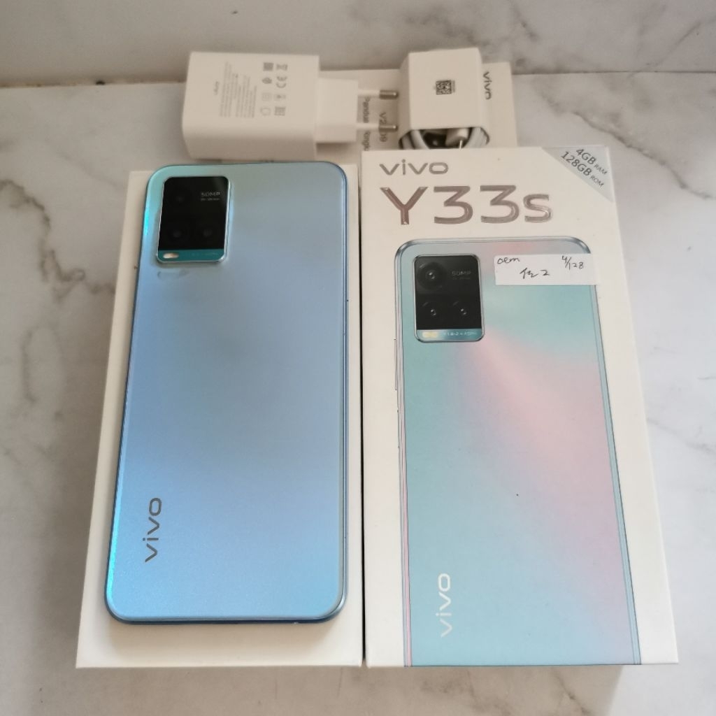 Vivo Y33s ram 4GB 128GB Bekas - Fullset Resmi second