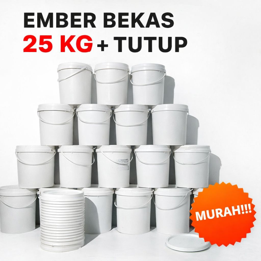 Ember Bekas 25kg,ember bekas cat 25kg,ember bekas bersih 25 kg,ember anti pecah