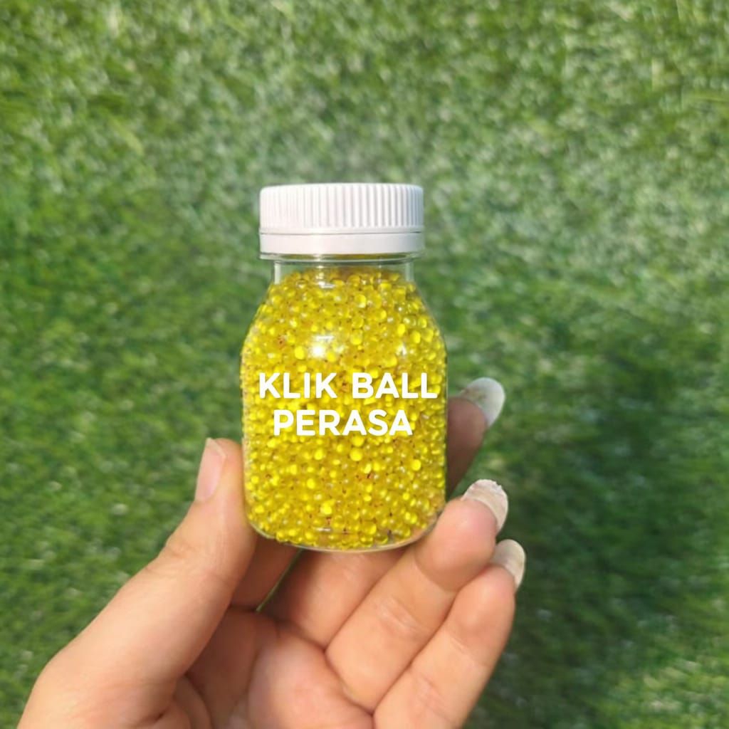 COD Klik Ball Flavour Aksesoris Aroma Isi 10 Gram Bulat Warna Kuning Siap Pakai