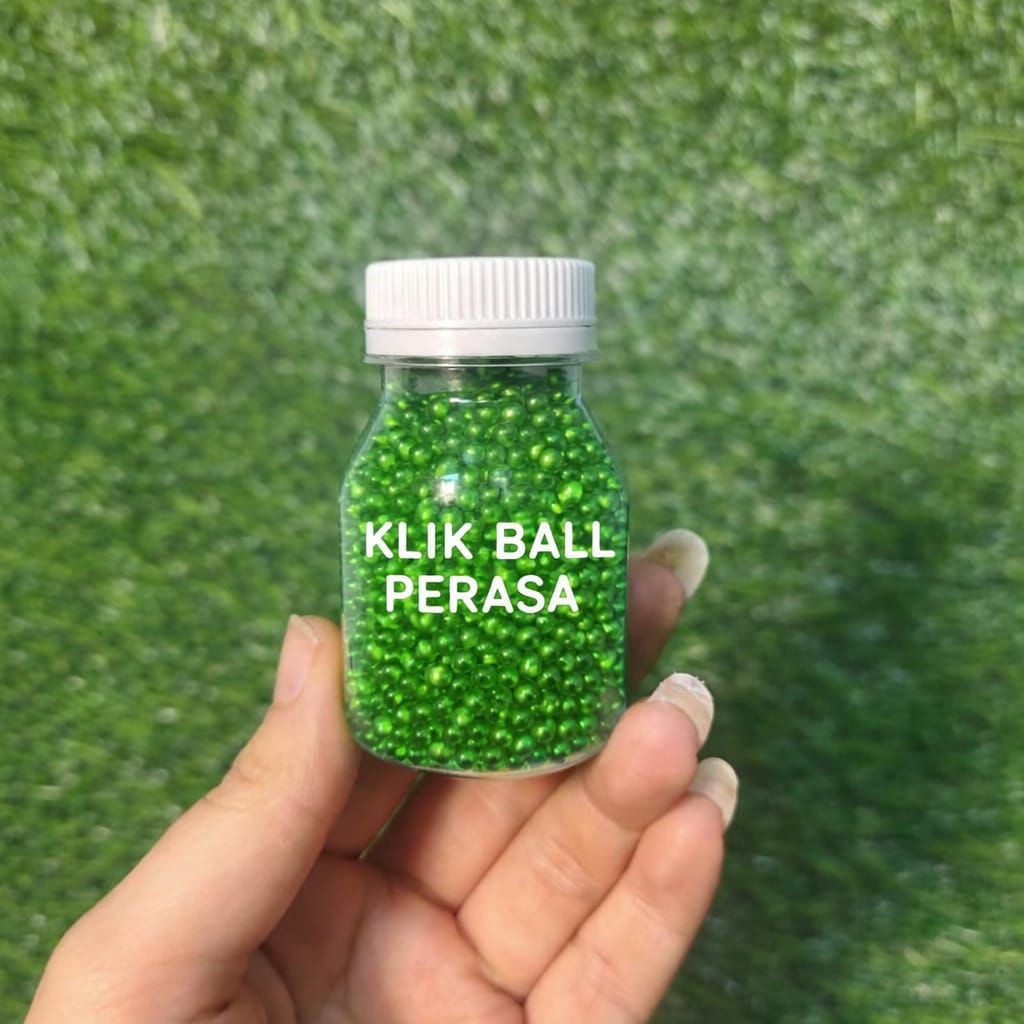 Klik Ball Flavour Aksesoris Aroma Bulat Warna Hijau Isi Kemasan 10 Gram Siap Pakai | COD