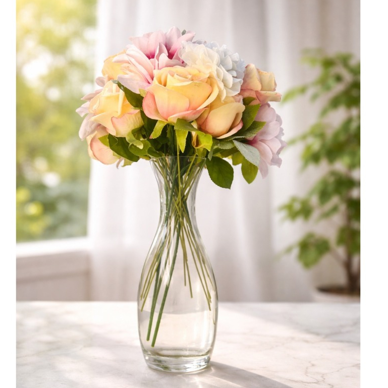 Vas Kaca Bening Vas Kaca Elegan Vas Kaca Tabung