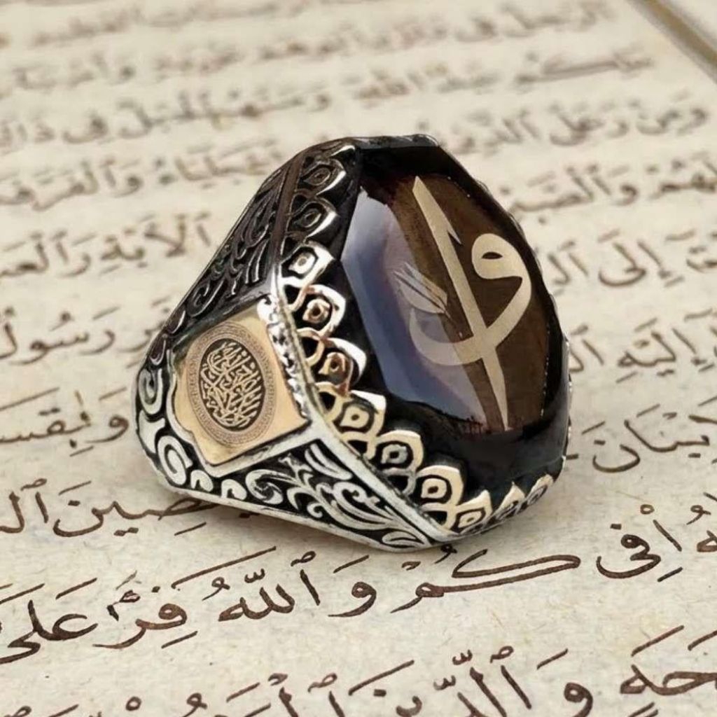 Cincin Perak Osmanli Turki / Cincin Alif Waw Turki Silver 925