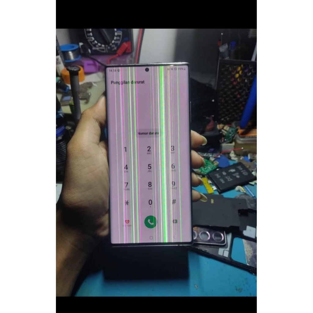 lcd+frame samsung s20 ultra ori copotan