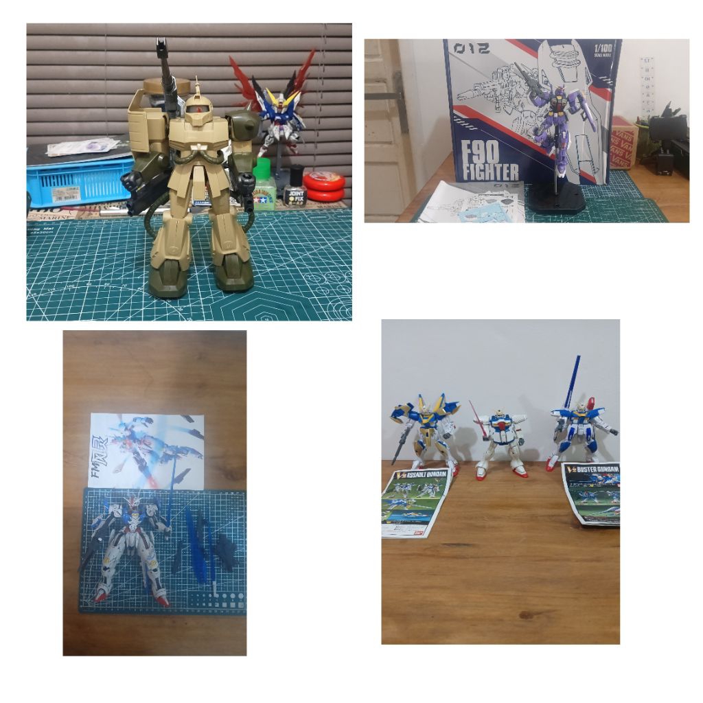 MG NG FM HG 1/100 Gundam Mix Bandai dan Non Bandai