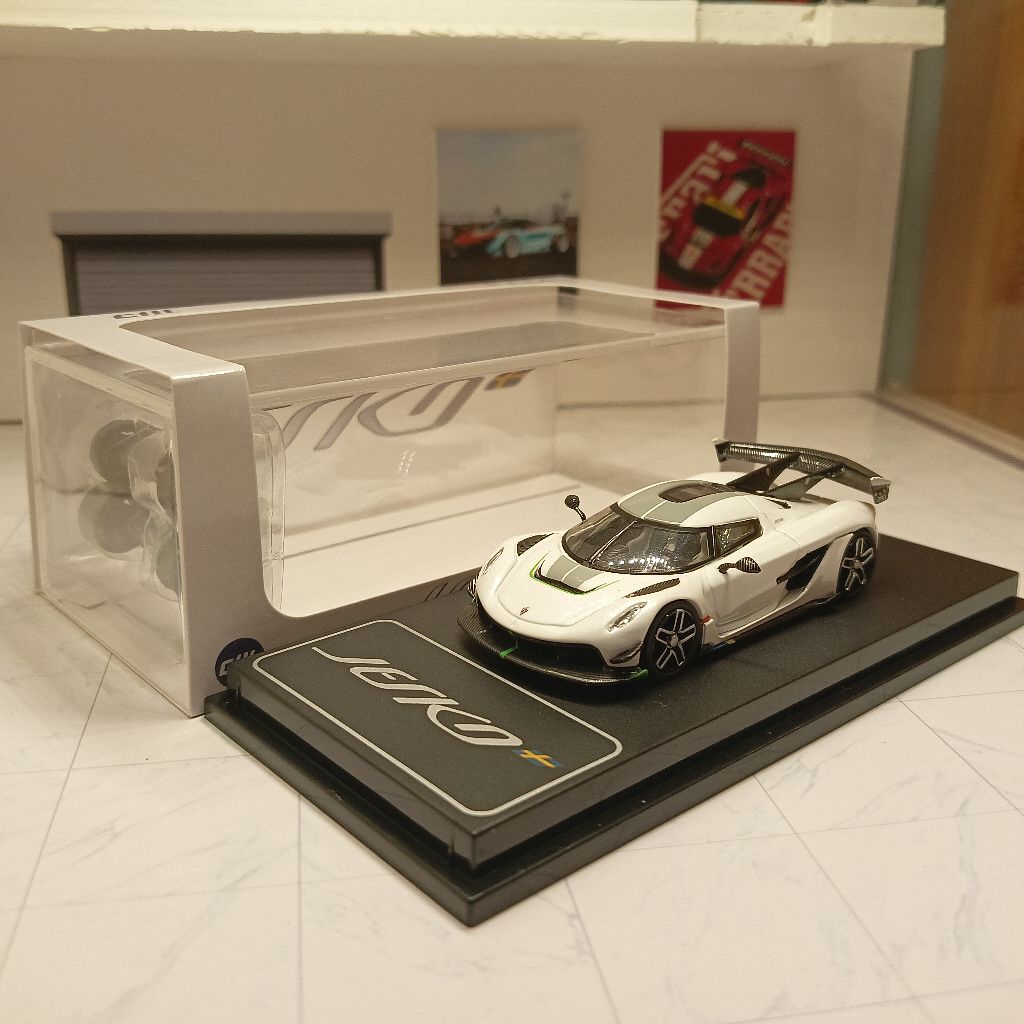 cm model koenigsegg jesko attack white