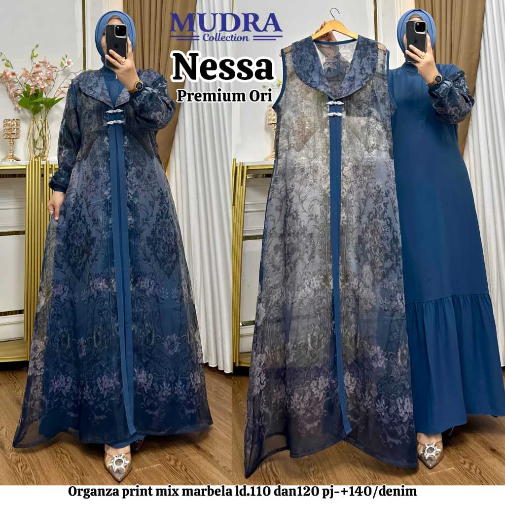 Gamis Mudra Collection / Gamis Terbaru / Gamis Wanita / Gamis Premium / Gamis Pesta / One Set / Sete
