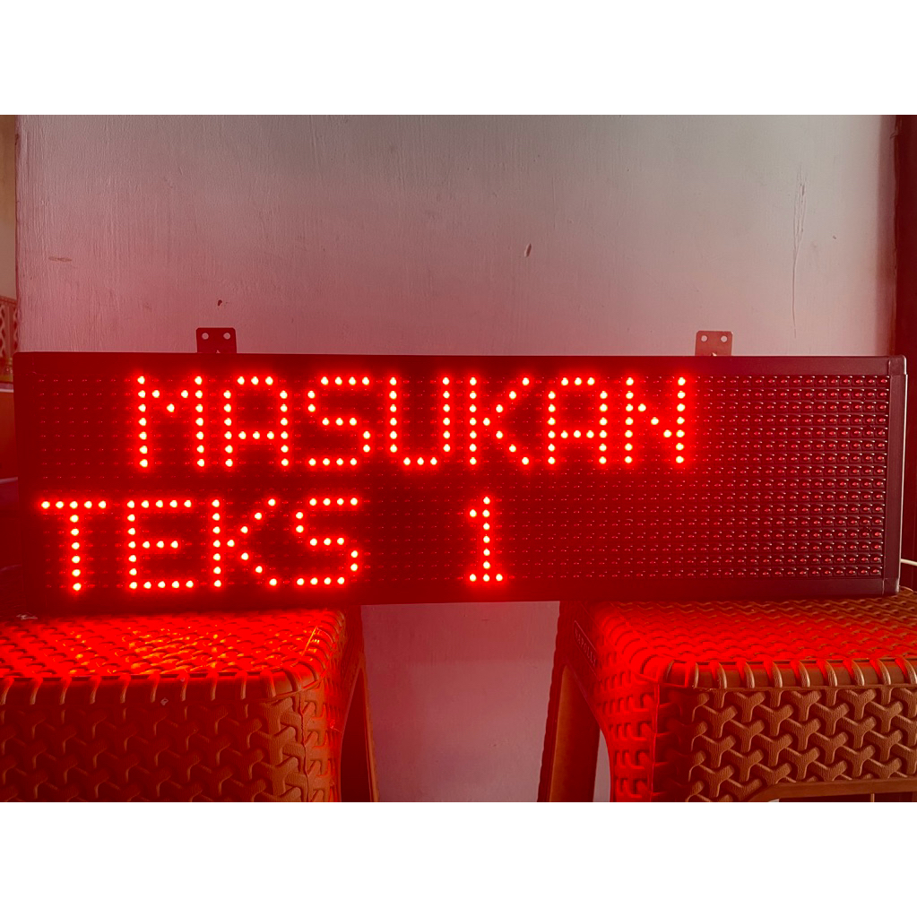 Led running text / papan nama led - Lampu led running teks