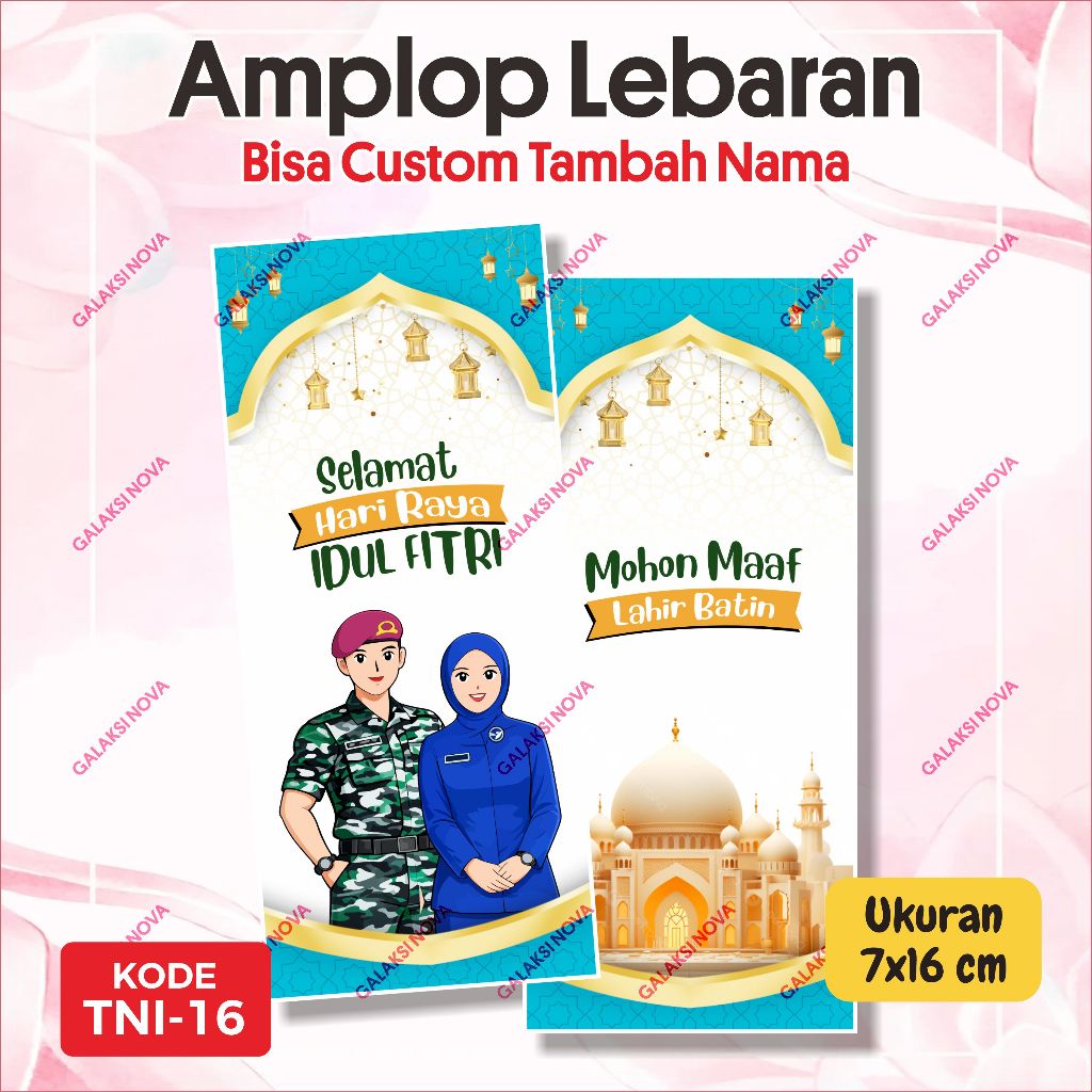 TNI.16 - Amplop Idul Fitri MARINIR TNI AL JALASENASTRI TNI AL | Amplop Lebaran Custom | Amplop Custo