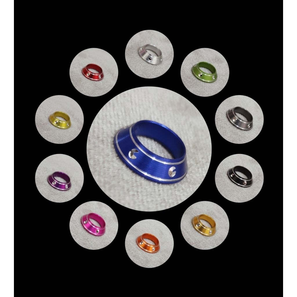 Cincin Ring Winding Check Motif Mahkota Reel Seat Acc