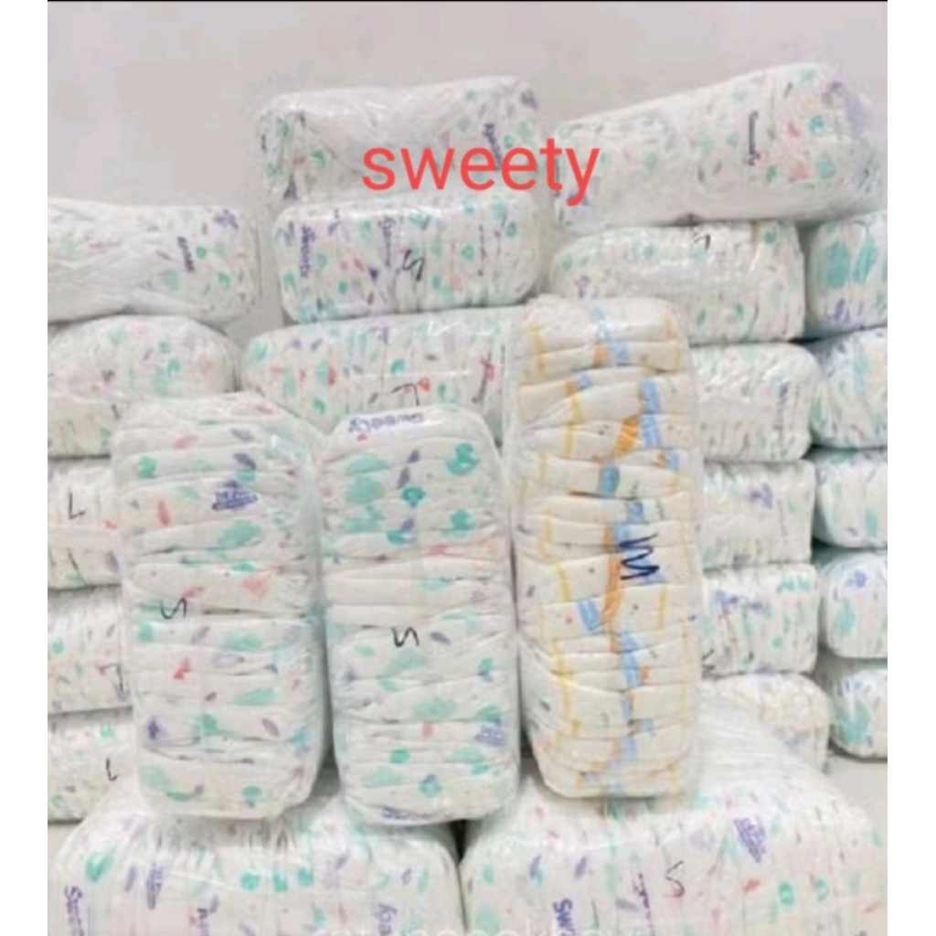 popok bayi Pampers isi 50pcs S M L XL Sweety/Happy Nappy-