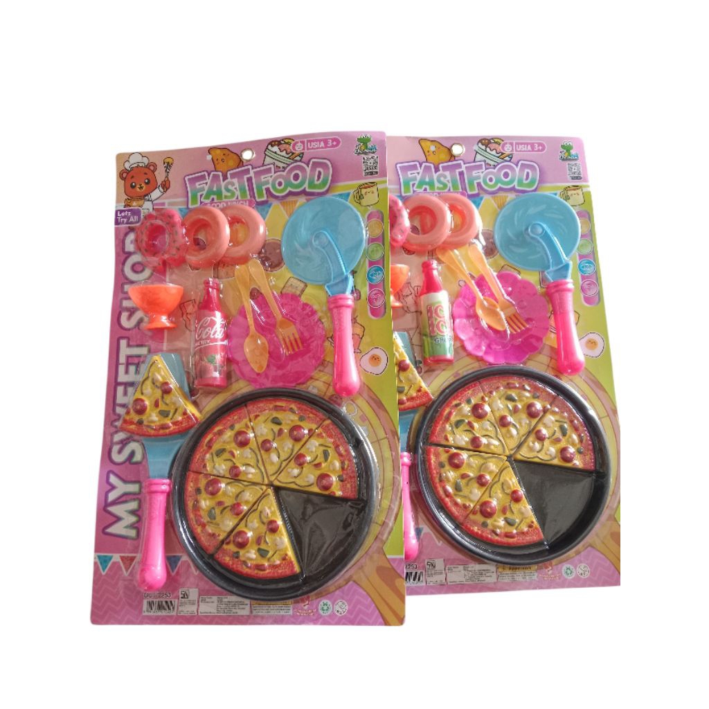 MAINAN MASAKAN fast food pizza