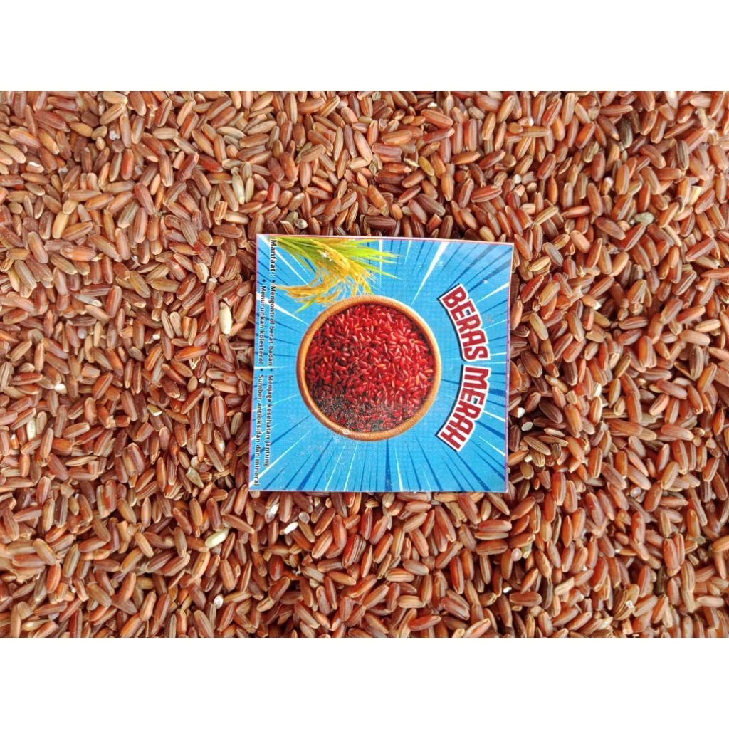 Beras merah pecah kulit  500gram