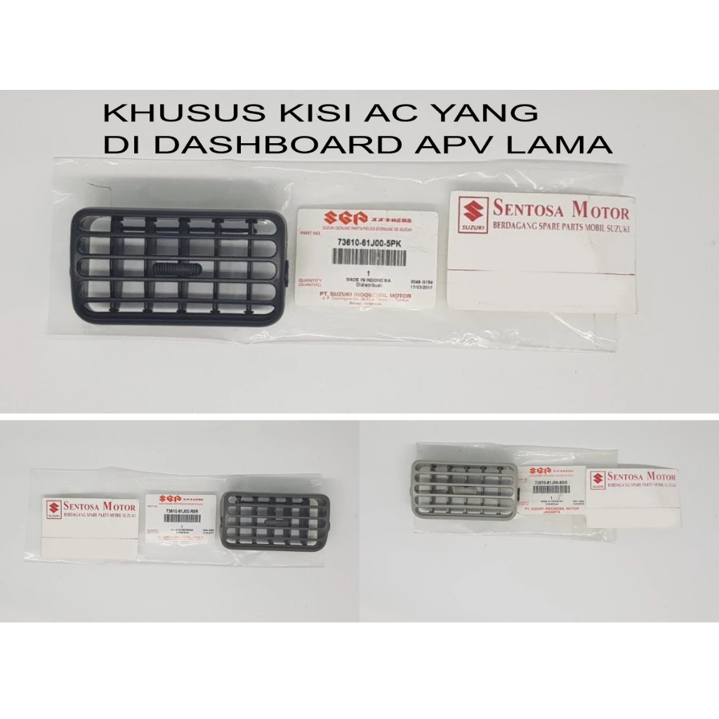 kisi-kisi ac tengah suzuki apv lama asli sgp