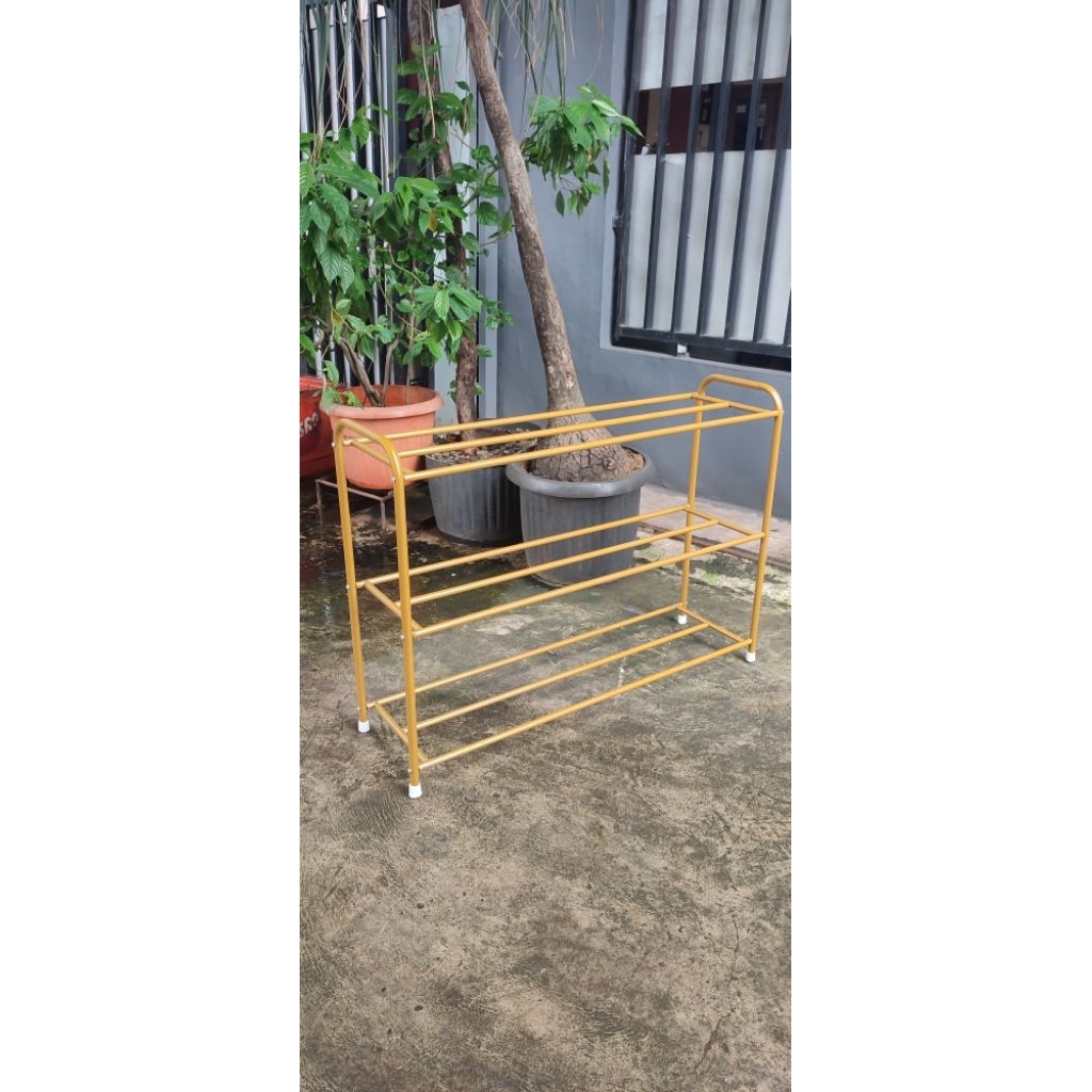 Rak sepatu stenlis*rak sepatu ss 3 jumbo