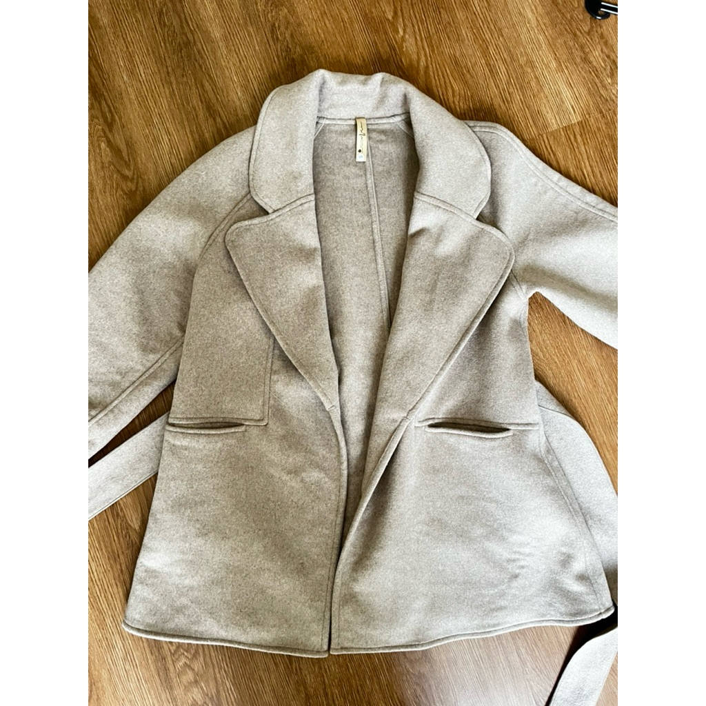 Women Winter Wool Coat Khaki