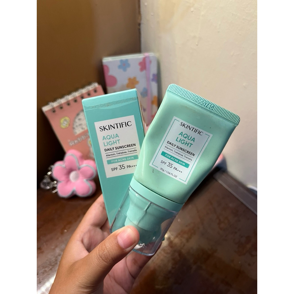 PRE-LOVED Sunscreen SKINTIFIC AQUA LIGHT 100% Original