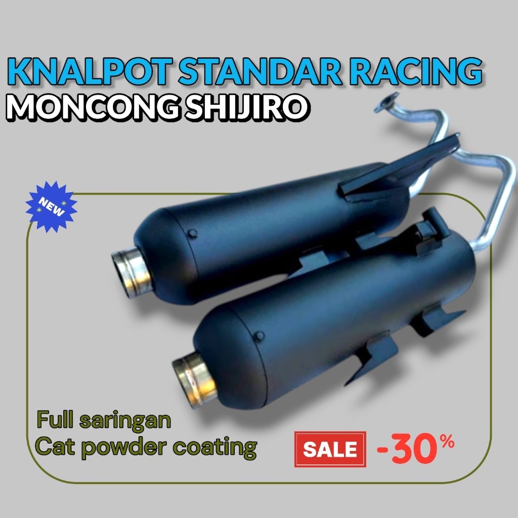 KNALPOT SHIJIRO RCB WRC PROLINER BEAT VARIO SCOPPY PCX BASS PADET LEHER PELANGI