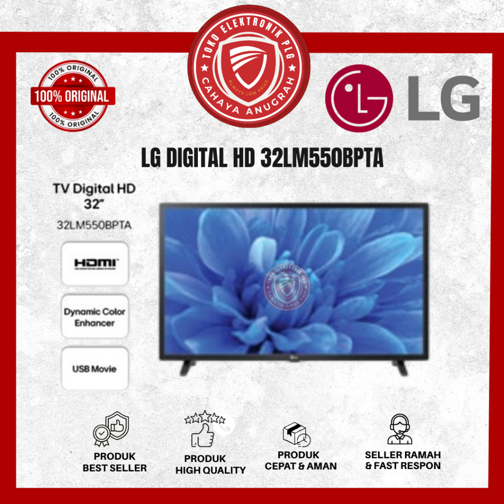 TV LED LG Digital 32 Inch LG 43 Inch LG - 32LM550/43LM550 GARANSI RESMI
