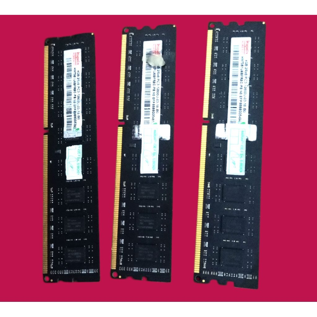RAM PC DDR3 Hynix 4GB PC12800 IC 16 & IC 8