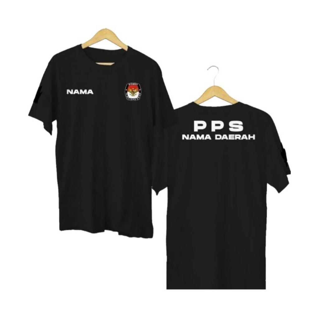 Kaos Tshirt Baju Murah Distro KPPS PPS PEMILU Nama Daerah Panitia Sekretariat pemungutan suara KPU s